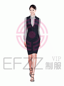 女職業(yè)裝馬夾設計圖193