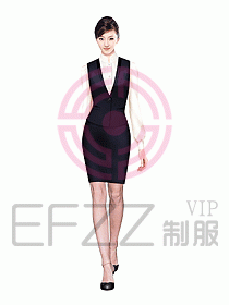 女職業(yè)裝馬夾設計圖201