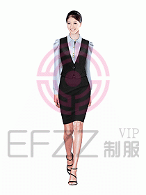 女職業(yè)裝馬夾設計圖208