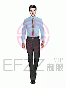 男職業(yè)裝長袖襯衫設計圖178