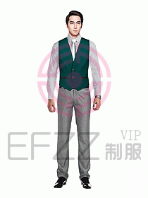 男職業(yè)裝馬夾設計圖053