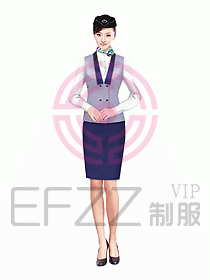 空姐服裝設計效果圖407