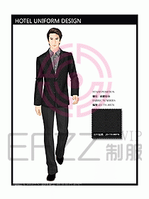 酒店總臺大堂制服設計圖418
