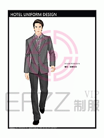 酒店總臺大堂制服設計圖424