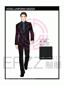酒店前廳總臺制服設(shè)計圖448