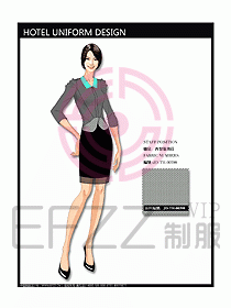 酒店西餐服務生制服設計圖736
