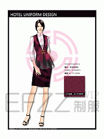酒店西餐服務生制服設計圖744