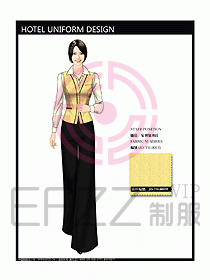 酒店中餐服務(wù)員制服設(shè)計圖1189
