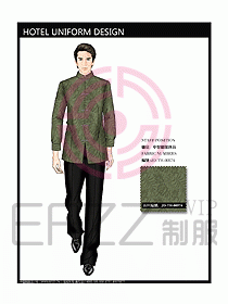 酒店中餐服務(wù)員制服設(shè)計圖1192