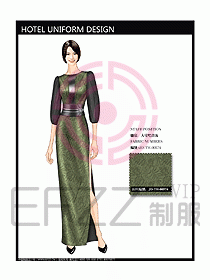 酒店中餐咨客制服設(shè)計圖584