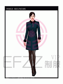 女職業裝大衣設計圖062