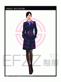 女職業(yè)裝OL大衣設(shè)計(jì)圖129