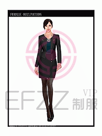 時(shí)尚職業(yè)女西服設(shè)計(jì)圖754