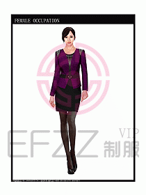 時尚職業(yè)女西服設(shè)計(jì)圖789