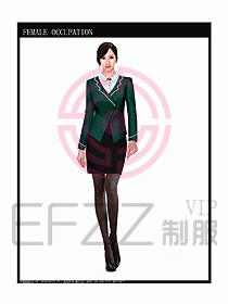 時尚職業女西服設計圖794