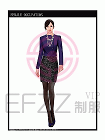 時尚職業女西服設計圖817