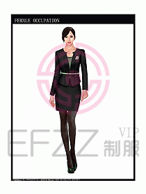 時(shí)尚職業(yè)女西服設(shè)計(jì)圖825