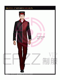酒店行李生制服設(shè)計圖784