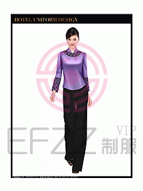 酒店中餐服務(wù)員制服設(shè)計(jì)圖1278