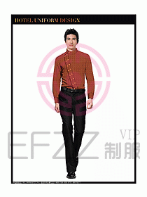 酒店中餐服務(wù)員制服設(shè)計圖1293