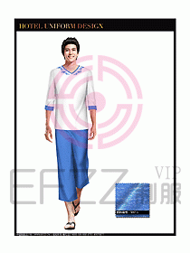 桑拿spa按摩技師制服設(shè)計(jì)圖798