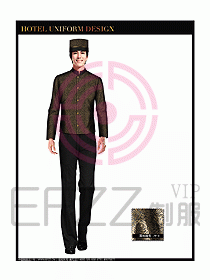星級(jí)酒店門童制服設(shè)計(jì)圖801