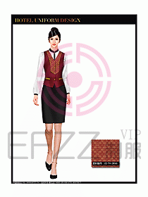 酒店西餐服務員制服設(shè)計圖831
